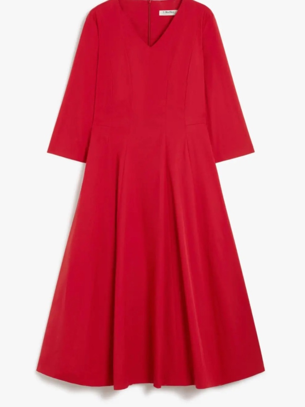 ❤️Max Mara ‘S Max Mara Viviana Red Midi Dress – Size 38 – New With Tags